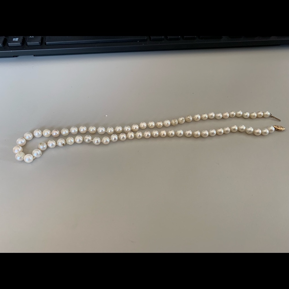 16” - 14ct Gold Pearl Necklace